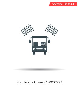 Car wash vector icon.