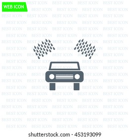 Car wash vector icon.