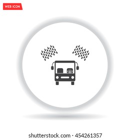 Car wash vector icon.