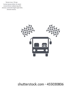 Car wash vector icon.