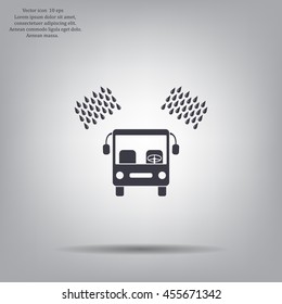 Car wash vector icon.