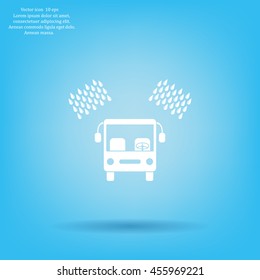 Car wash vector icon.