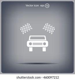 Car wash vector icon.