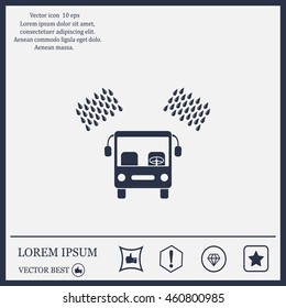 Car wash vector icon.