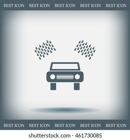 Car wash vector icon.