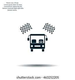 Car wash vector icon.
