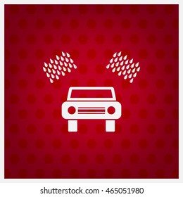 Car wash vector icon.