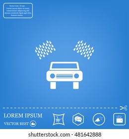 Car wash vector icon.