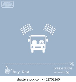 Car wash vector icon.