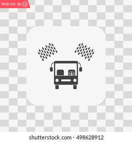 Car wash vector icon.