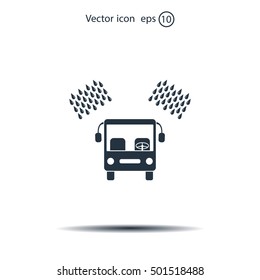 Car wash vector icon.