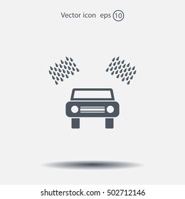 Car wash vector icon.