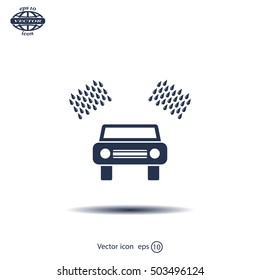Car wash vector icon.