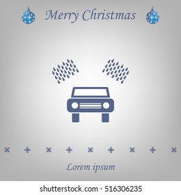 Car wash vector icon.