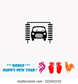 Car wash. vector icon