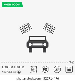 Car wash vector icon.
