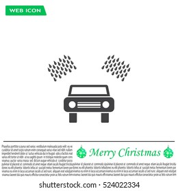 Car wash vector icon.