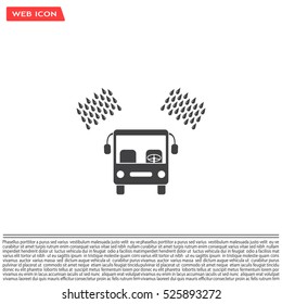 Car wash vector icon.