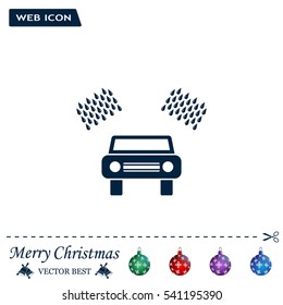 Car wash vector icon.