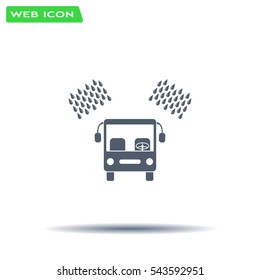 Car wash vector icon.