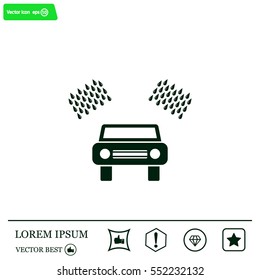Car wash vector icon.