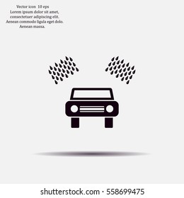 Car wash vector icon.