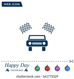 Car wash vector icon.