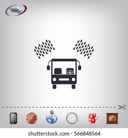 Car wash vector icon.