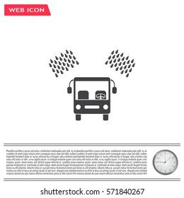 Car wash vector icon.