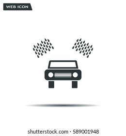 Car wash vector icon.