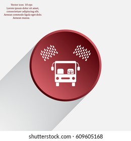 Car wash vector icon.
