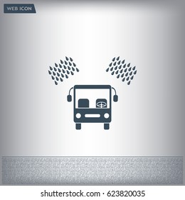 Car wash vector icon.