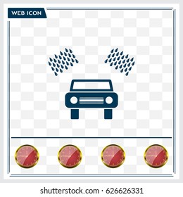 Car wash vector icon.