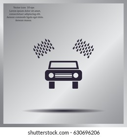 Car wash vector icon.