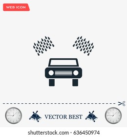 Car wash vector icon.
