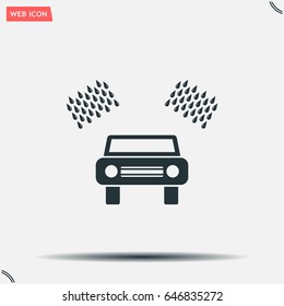 Car wash vector icon.