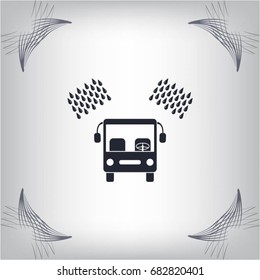 Car wash vector icon.