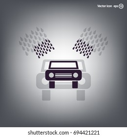 Car wash vector icon.