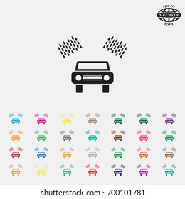 Car wash vector icon.
