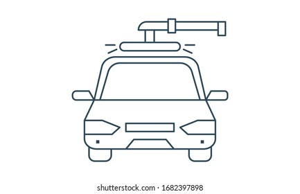 Icono vectorial de lavado de coches. Se puede usar para aplicaciones web y móviles.