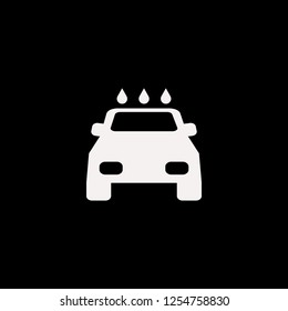 car wash vector icon. flat car wash design. car wash illustration for graphic 
