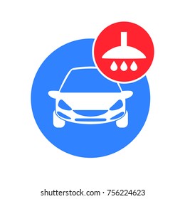 Car wash vector  icon isolated  on white background.
