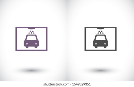 Car wash vector icon , lorem ipsum Flat design