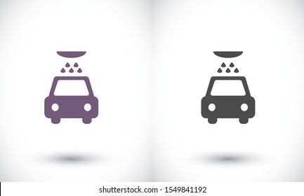 Car wash vector icon , lorem ipsum Flat design