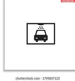 Car wash vector icon , lorem ipsum Flat design