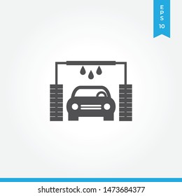 Car wash vector icon, simple sign for web site and mobile app.