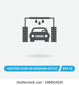 Car wash vector icon, simple sign for web site and mobile app.