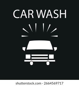 Iconos del servicio de limpieza del coche aislados en el fondo transparente.