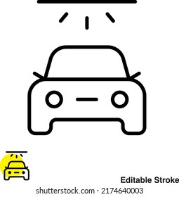 Car Wash Vector Line Icon