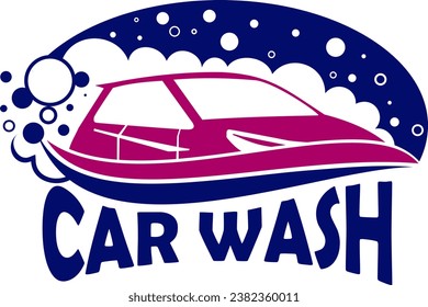  car wash vector logo design